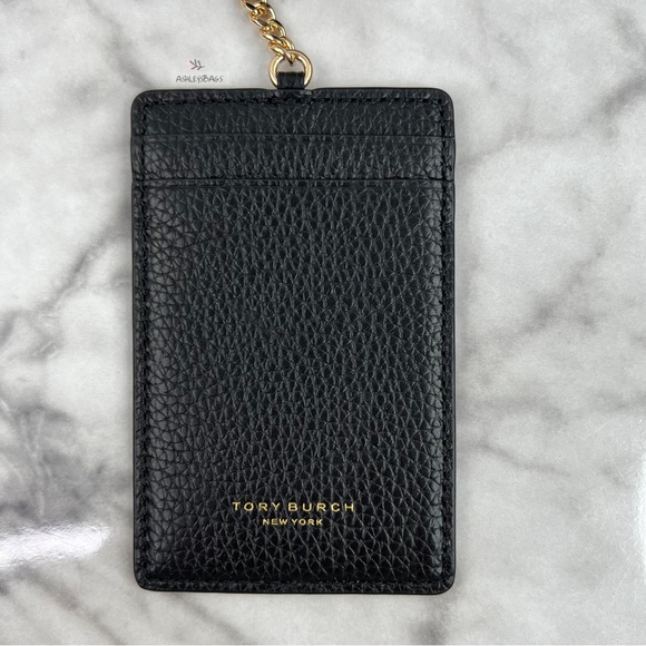 Tory Burch Large Thea Zip Continental Wallet & ID Holder Case In Black - Picture 9 of 12